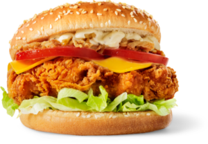 Chicken sandwich Fried chicken Chicken fingers Hamburger, chicken burger, food, recipe png free download