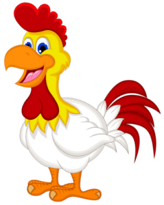 Cock, cartoon animals, hand painted animals png